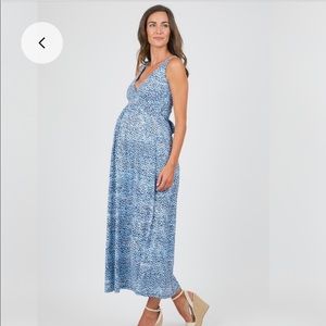 Olian Maternity Maxi Dress Size L